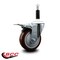 Service Caster 4'' Maroon Poly Swivel 7/8'' Expanding Stem Caster Total Lock Brake SCC-EXTTL20S414-PPUB-MRN-78 - alternate 2